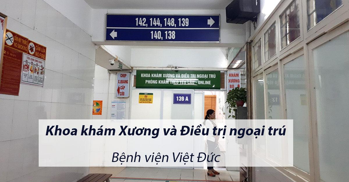 Khoa khám xương và Điều trị ngoại trú - Bệnh viện Việt Đức