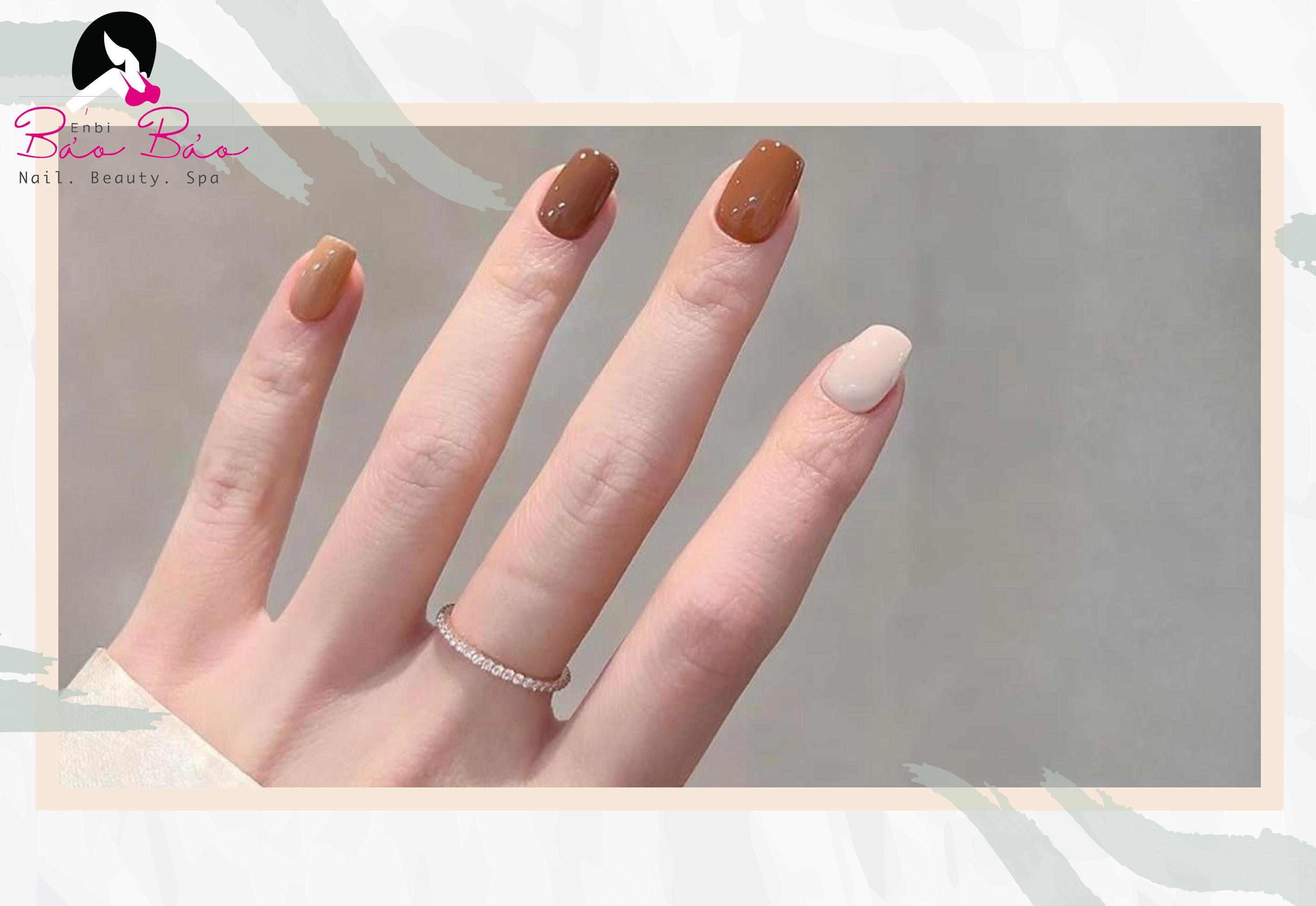 Bộ nail đơn giản dễ thương