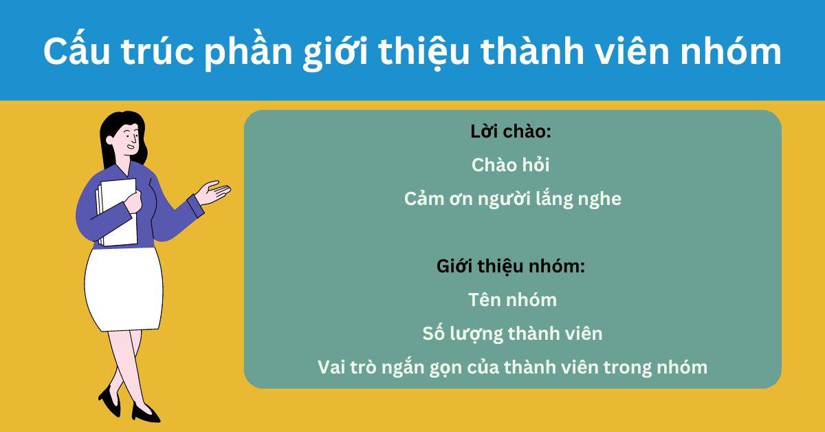 Thuyết trình giới thiệu thành viên nhóm bằng tiếng Anh