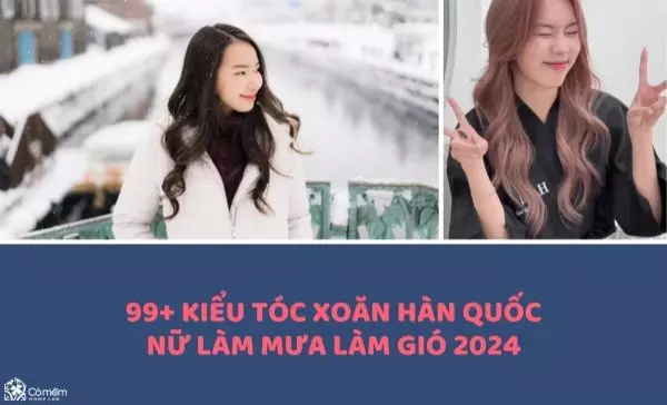 tóc xoăn hàn quốc nữ