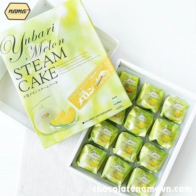 Bánh bông lan dưa lưới Yubari steam cake