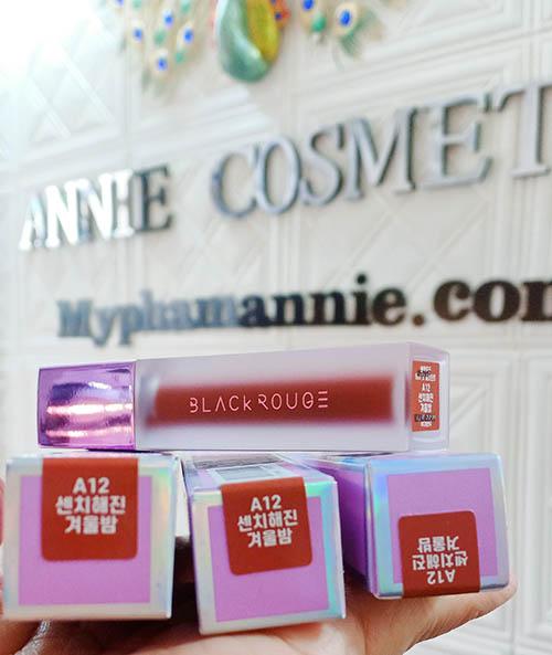 Son Black Rouge A12 - Hàng thật chính hãng, ảnh chụp thật của shop Mỹ phẩm Annie