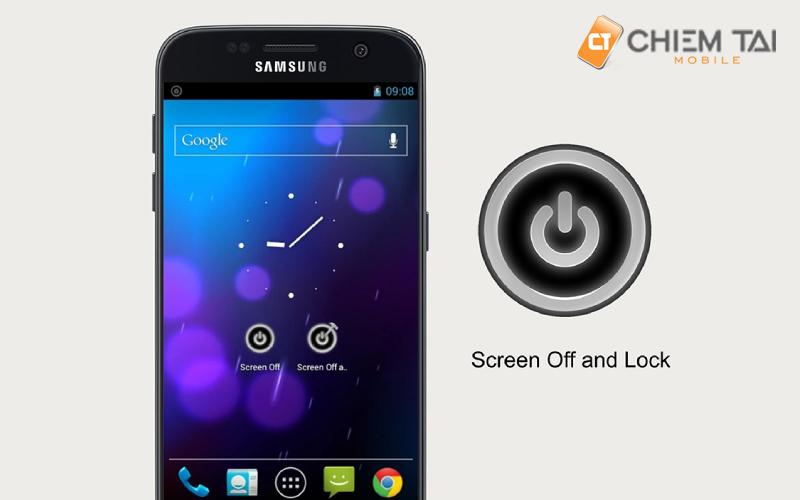 Cách khoá màn hình điện thoại Samsung bằng nút nguồn