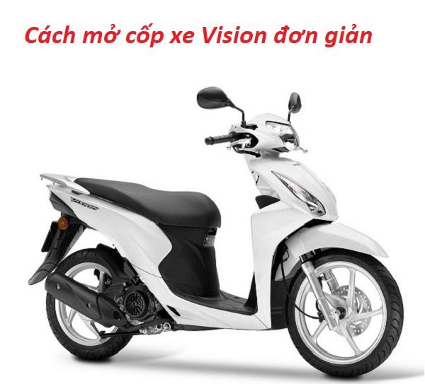 cách mở cốp xe vision