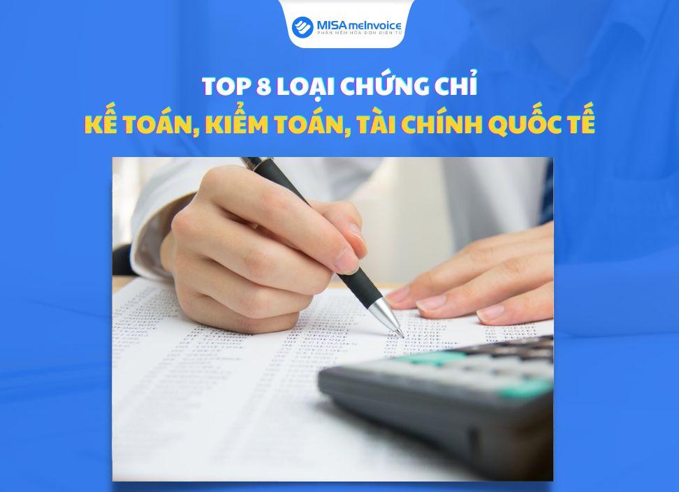 các loại chứng chỉ kế toán kiểm toán tài chính