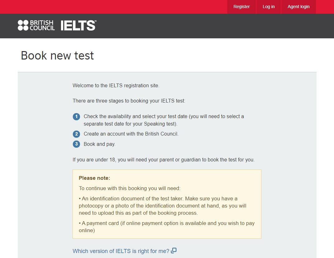 Đăng ký thi IELTS