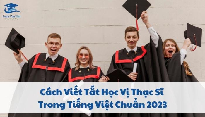 viết tắt thạc sĩ