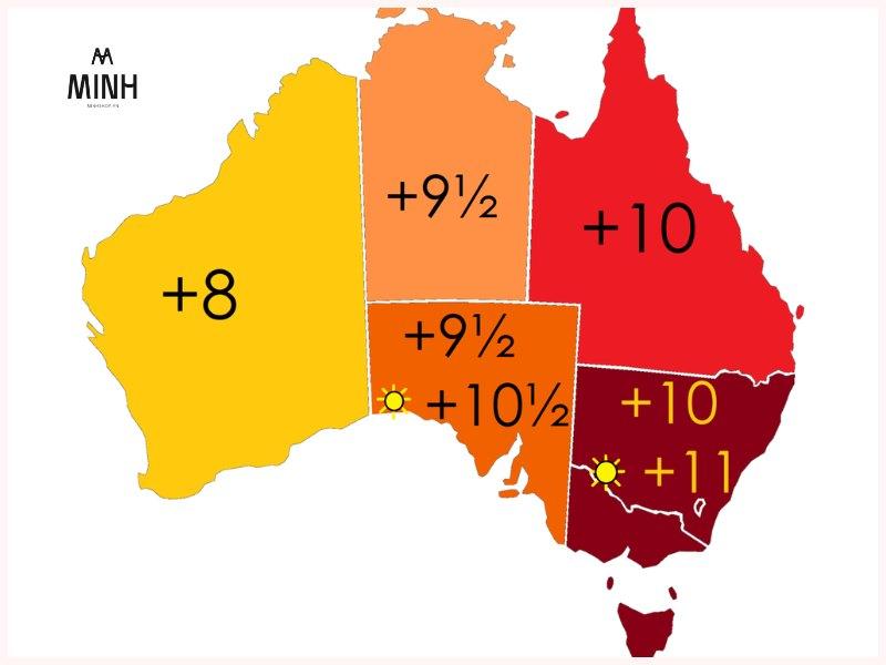 Tìm hiểu về múi giờ Úc? Giờ Úc cách Việt Nam mấy tiếng?