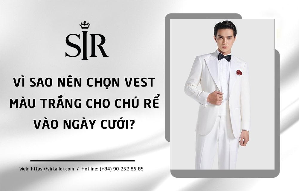 Vest trắng chú rể