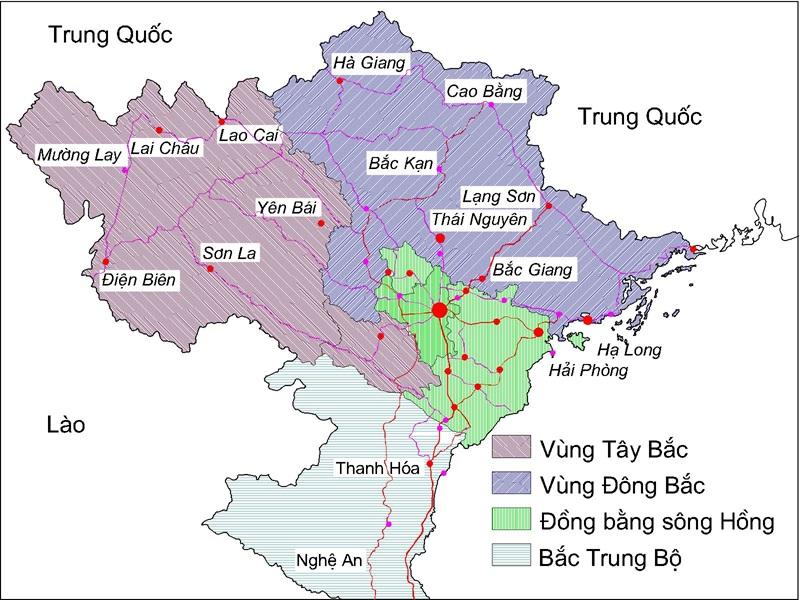 Miền Bắc Việt Nam có bao nhiêu tỉnh? Danh sách chi tiết