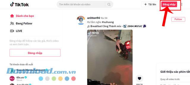 Hướng dẫn đăng video lên TikTok trên máy tính