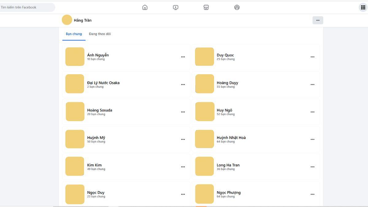 Hướng dẫn cách tìm bạn bè chung trên Facebook đơn giản
